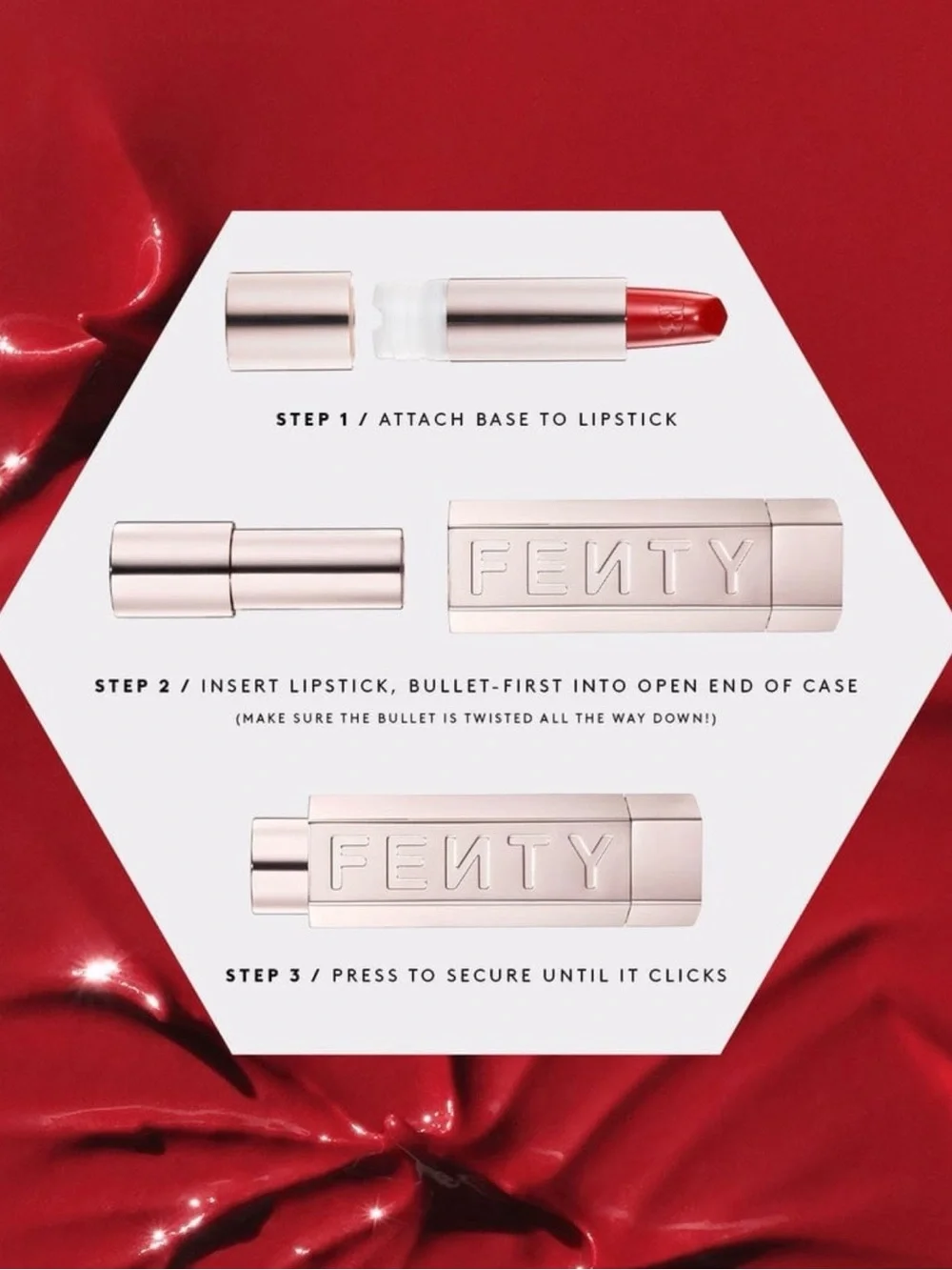Fenty Beauty Icon Semi Matte Refillable Lipstick 15 KISSIN’ KUTIE